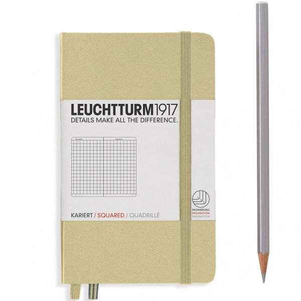 Leuchtturm1917 Medium Hardcover Notebook - Dotted - Sand - A5